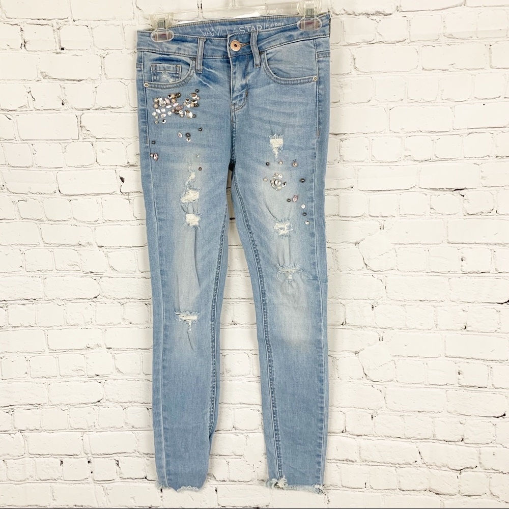 vanilla stars mid rise Jeans, size 1